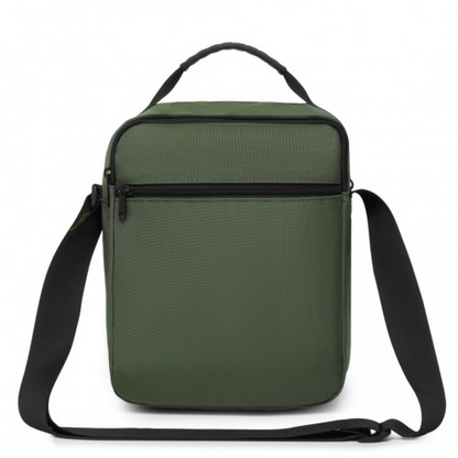 Kono Durable Men's Crossbody Shoulder Bag - Multi-Pocket Messenger Bag for Travel, Work & Daily Use - Green