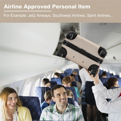 Kono 19 Inch Stylish Horizontal Engraved Hard Shell ABS+PC Cabin Carry-On Suitcase with TSA Lock - Gold