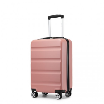 Kono 19 Inch Stylish Hard Shell Cabin Carry-On Suitcase with TSA Lock - Nude