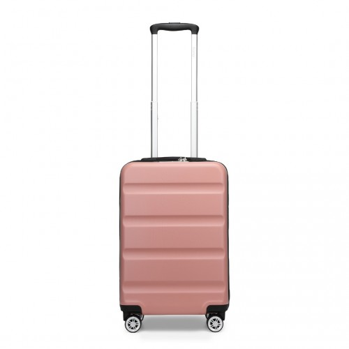 Kono 19 Inch Stylish Hard Shell Cabin Carry-On Suitcase with TSA Lock - Nude