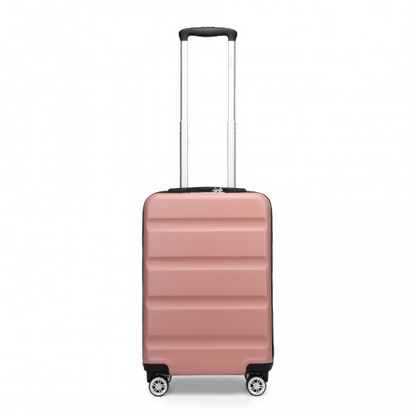 Kono 19 Inch Stylish Hard Shell Cabin Carry-On Suitcase with TSA Lock - Nude