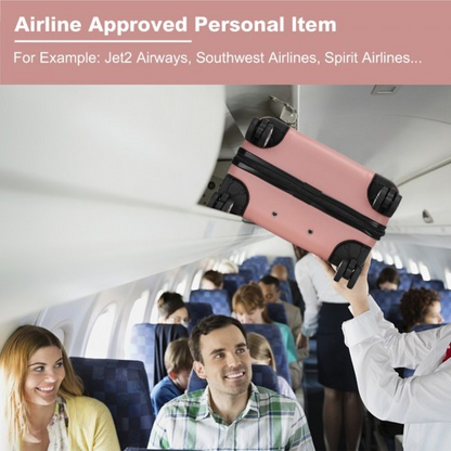 Kono 19 Inch Stylish Hard Shell Cabin Carry-On Suitcase with TSA Lock - Nude