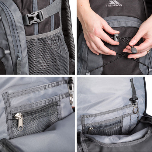 Trespass Albus 30 Litre Casual Hiking Backpack - Durable, Lightweight & Multi-Functional