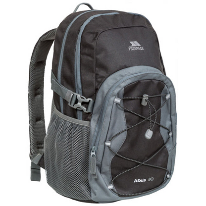 Trespass Albus 30 Litre Casual Hiking Backpack - Durable, Lightweight & Multi-Functional