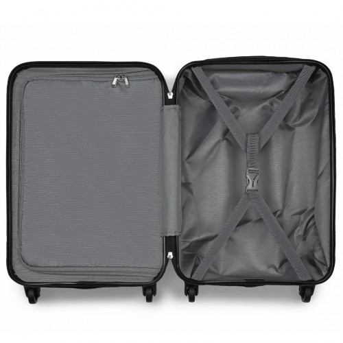 Kono 20 Inch Lightweight Durable ABS+PC Carry-On Suitcase with 3-Digit Lock - Pink