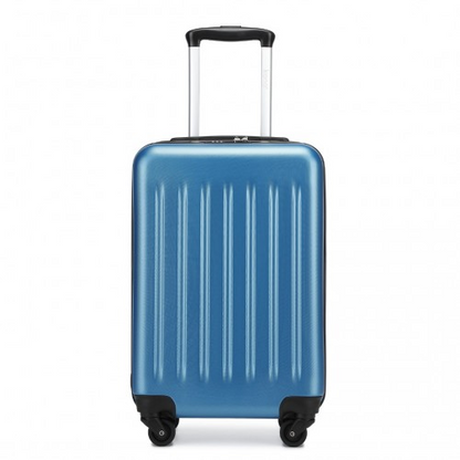 Kono 20-Inch Lightweight ABS+PC Carry-On Suitcase with 3-Digit Lock - Navy