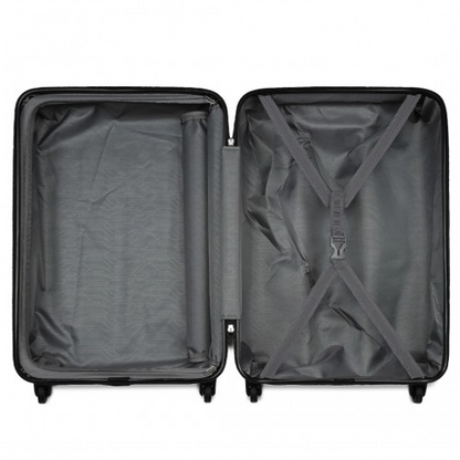 Kono 20-Inch Lightweight ABS+PC Carry-On Suitcase with 3-Digit Lock - Navy