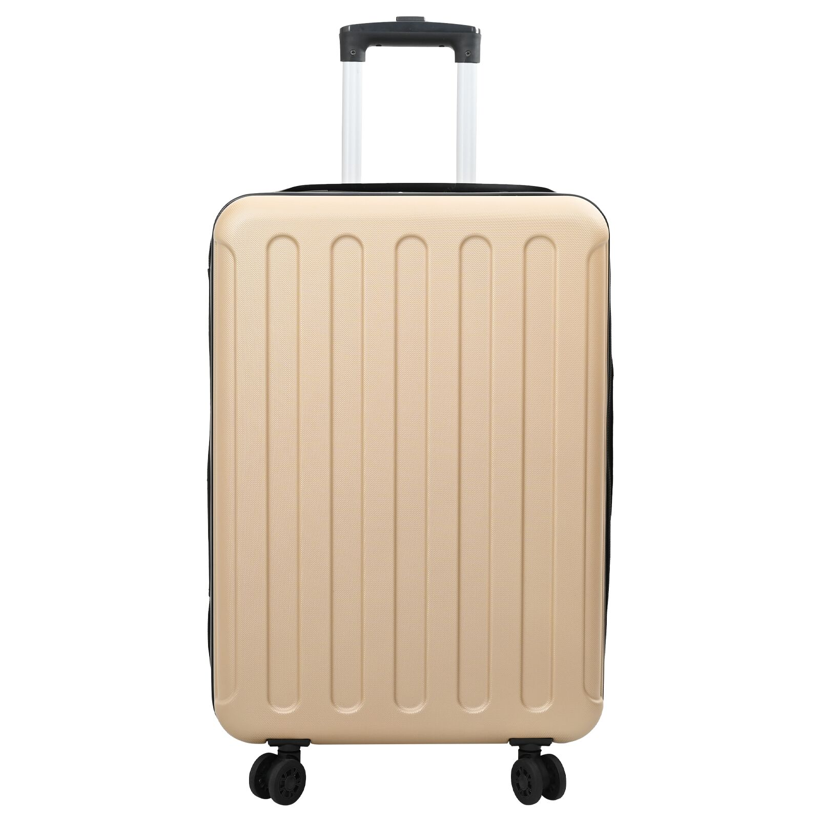 vidaXL Suitcase Folding Champagne 43 x 27 x 66 cm ABS Plastic