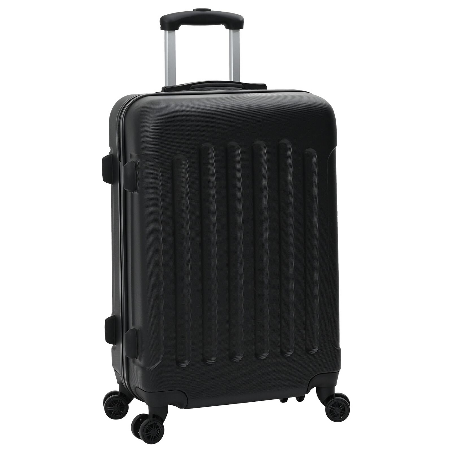vidaXL Suitcase with Lock 3 pcs Black 50 x 31 x 78 cm ABS Plastic