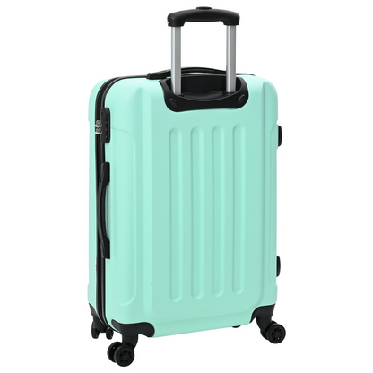 vidaXL Suitcase with Lock 3 pcs Mint green 50 x 31 x 78 cm ABS Plastic