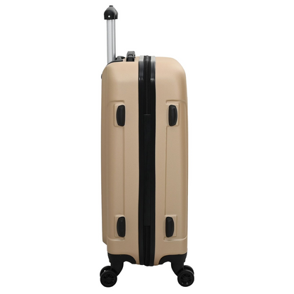 vidaXL Suitcase with Lock 3 pcs Champagne 50 x 31 x 78 cm ABS Plastic