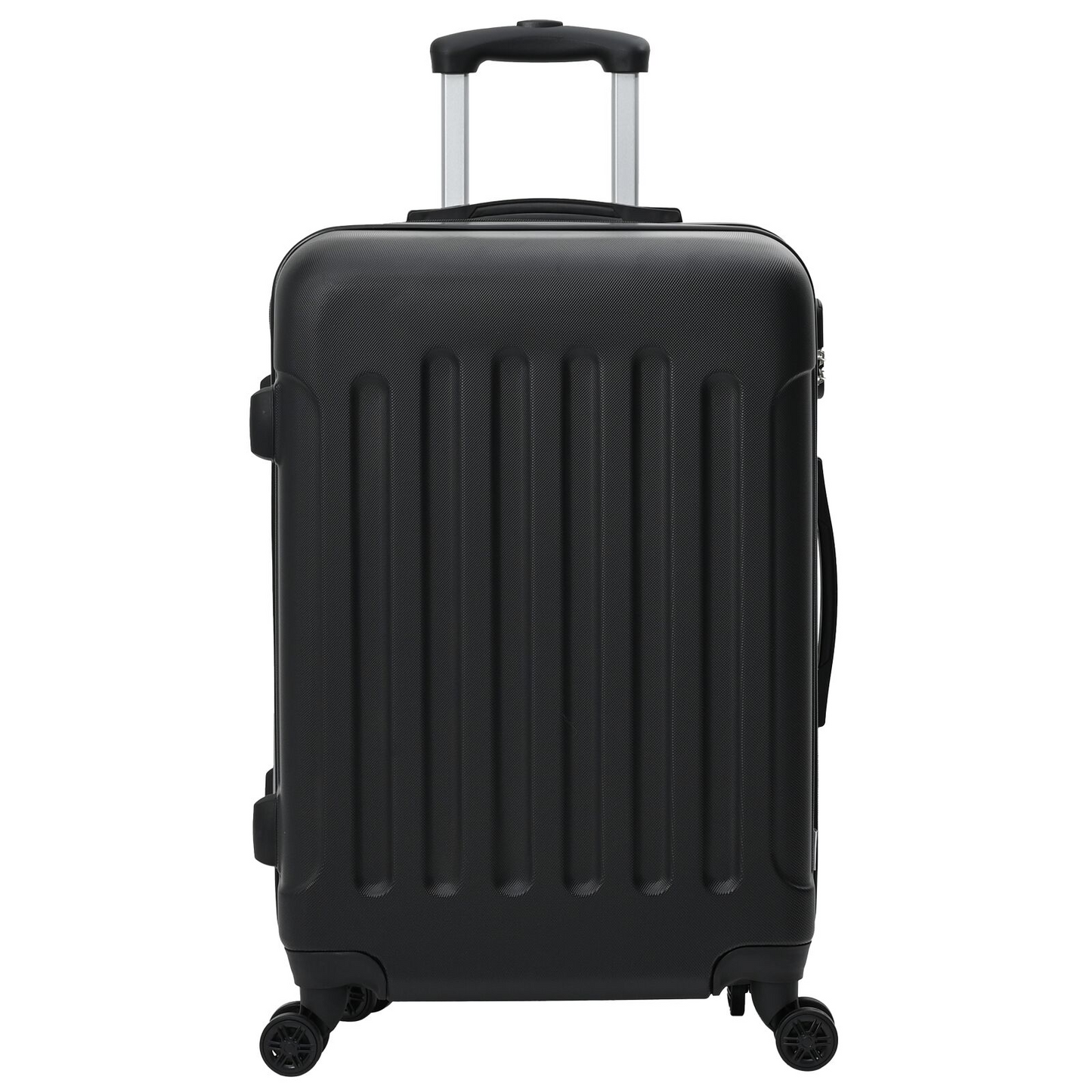 vidaXL Suitcase with Lock 3 pcs Black 50 x 31 x 78 cm ABS Plastic