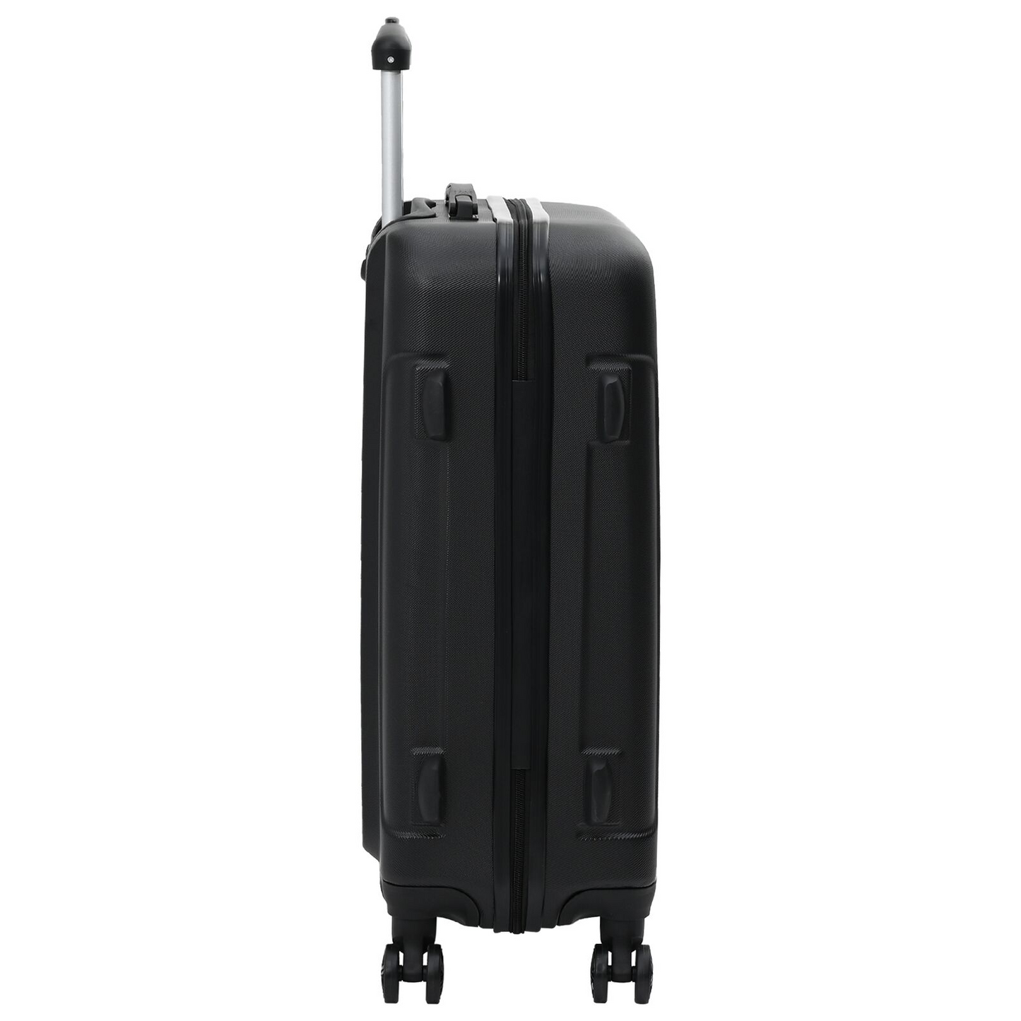 vidaXL Suitcase with Lock 3 pcs Black 50 x 31 x 78 cm ABS Plastic