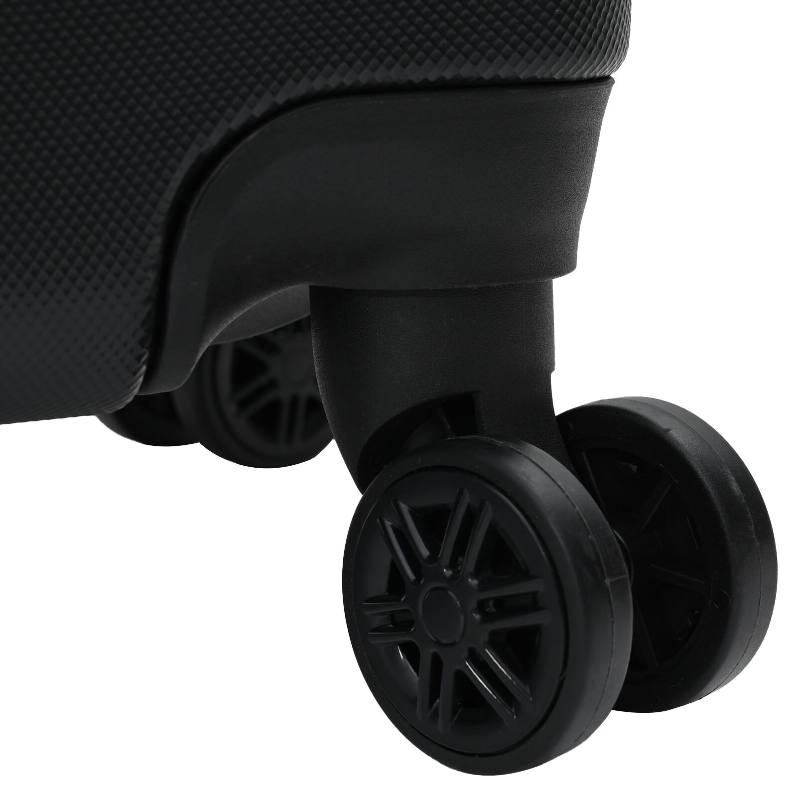 vidaXL Suitcase with Lock 3 pcs Black 50 x 31 x 78 cm ABS Plastic