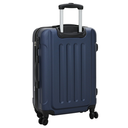 vidaXL Suitcase with Lock 3 pcs Dark Blue 50 x 31 x 78 cm ABS Plastic