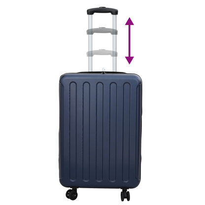 vidaXL Suitcase Folding Dark blue 43 x 27 x 66 cm ABS Plastic