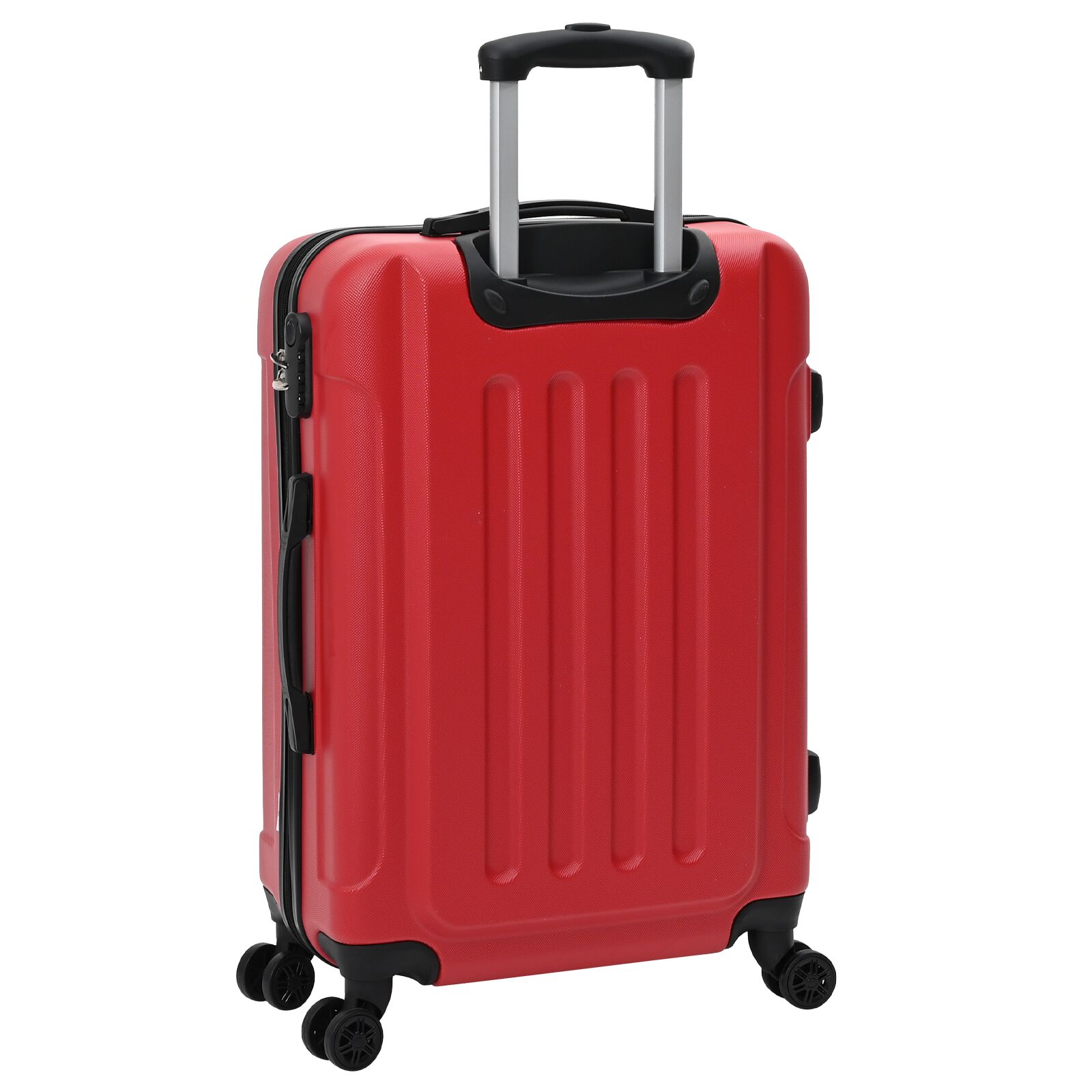 vidaXL Suitcase with Lock 3 pcs Red 50 x 31 x 78 cm ABS Plastic
