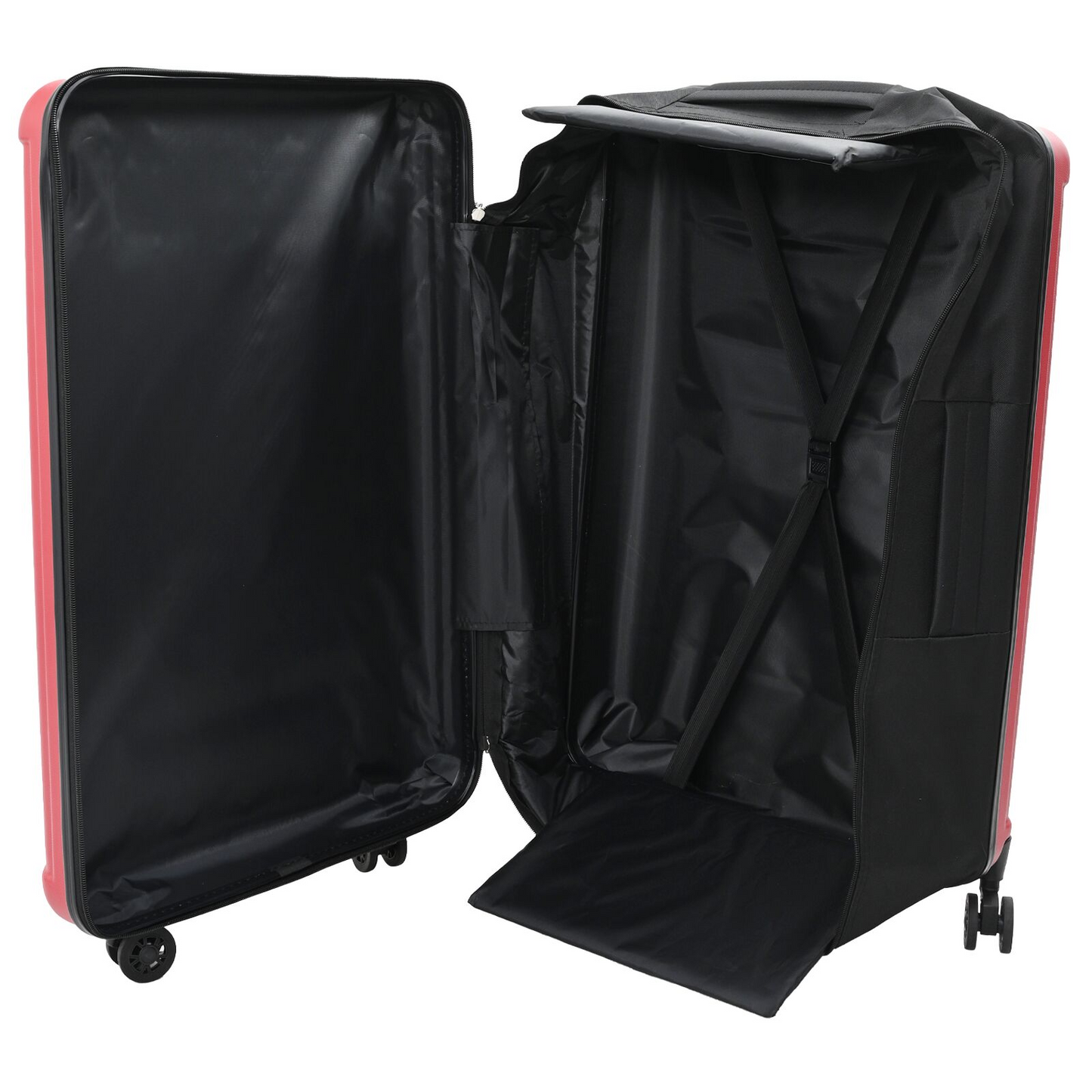 vidaXL Suitcase Folding with Lock Red 50 x 30 x 76 cm ABS Plastic