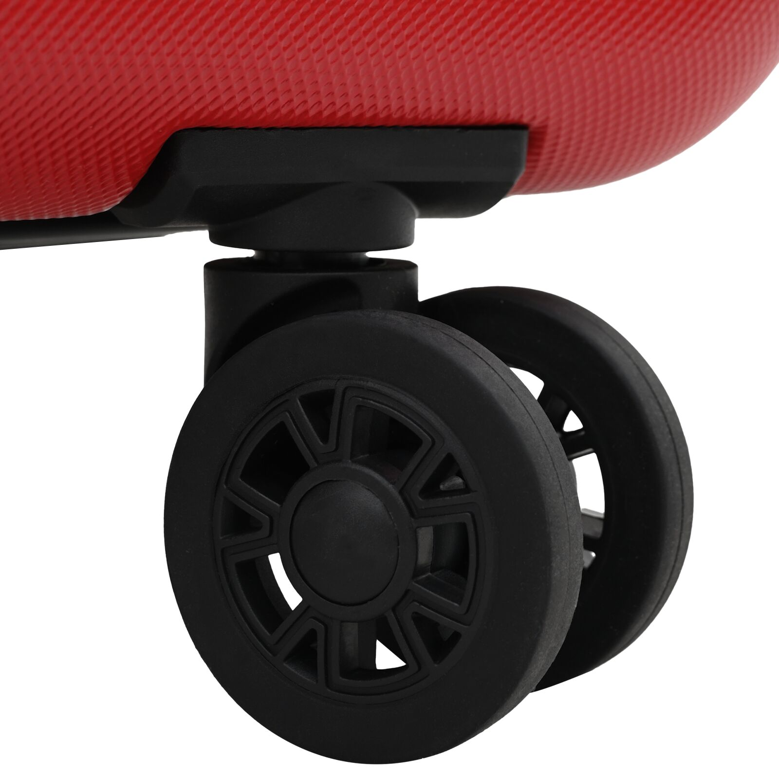 vidaXL Red ABS Plastic Suitcase with Lock - 34x23x55.5 cm