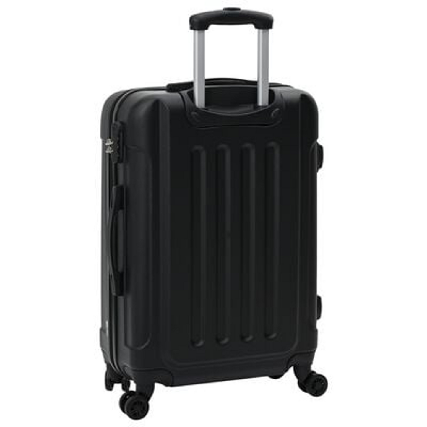 vidaXL Suitcase with Lock 3 pcs Black 50 x 31 x 78 cm ABS Plastic