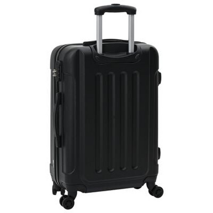 vidaXL Suitcase with Lock 3 pcs Black 50 x 31 x 78 cm ABS Plastic