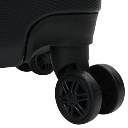 vidaXL Suitcase with Lock 3 pcs Black 50 x 31 x 78 cm ABS Plastic