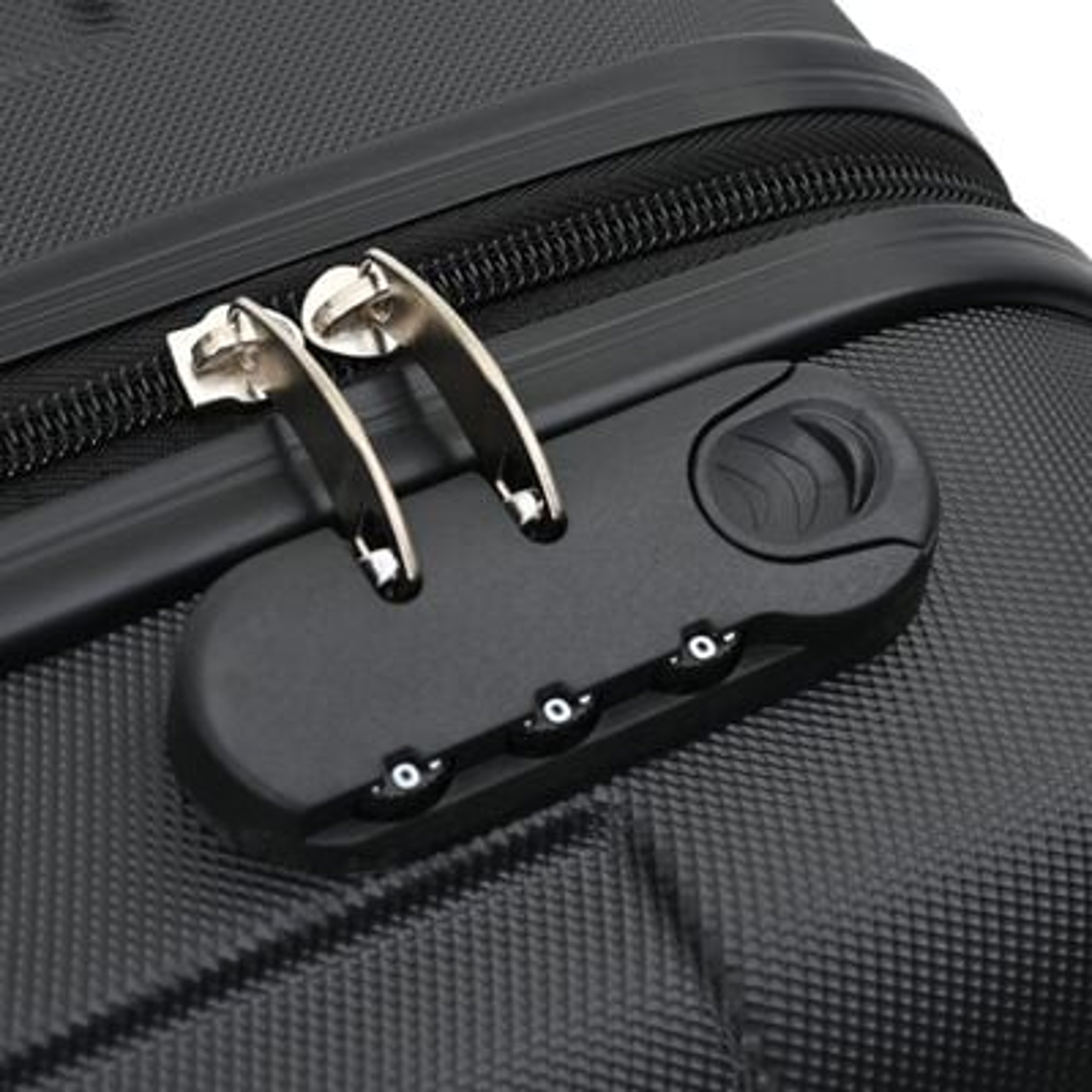 vidaXL Suitcase with Lock 3 pcs Black 50 x 31 x 78 cm ABS Plastic