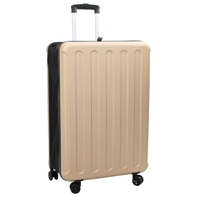 vidaXL Suitcase Folding Champagne 50 x 30 x 76 cm ABS Plastic