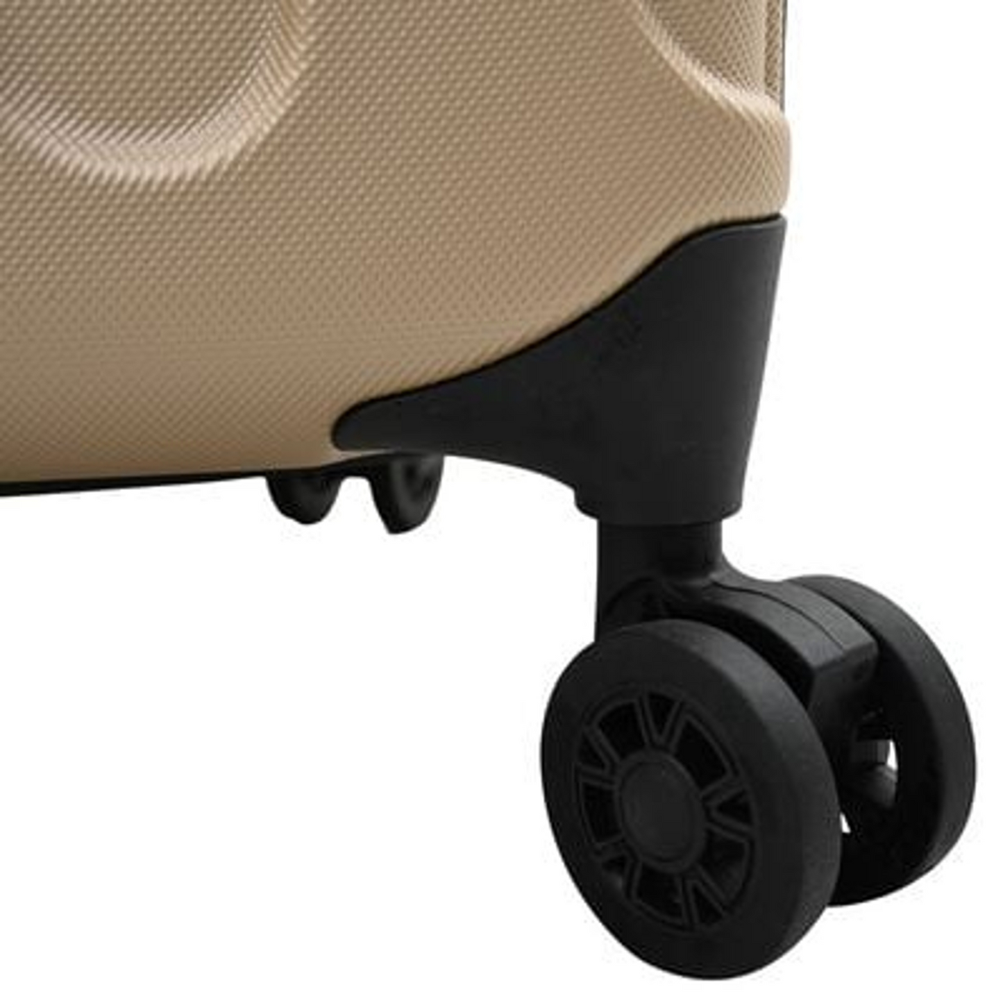 vidaXL Suitcase Folding Champagne 50 x 30 x 76 cm ABS Plastic