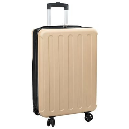 vidaXL Suitcase Folding Champagne 43 x 27 x 66 cm ABS Plastic