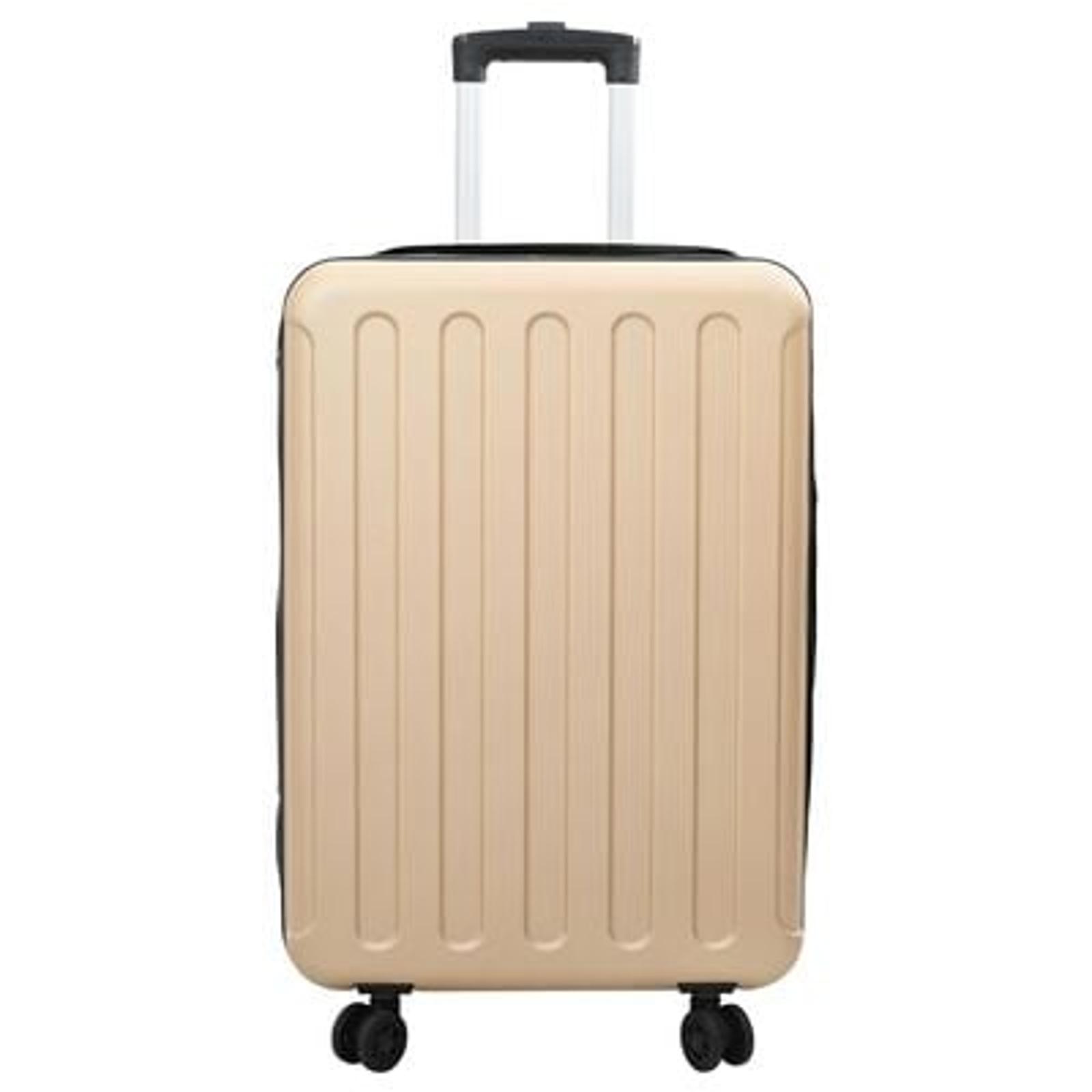 vidaXL Suitcase Folding Champagne 43 x 27 x 66 cm ABS Plastic