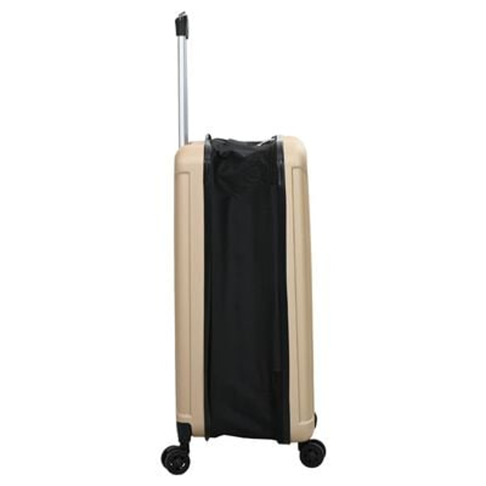 vidaXL Suitcase Folding Champagne 43 x 27 x 66 cm ABS Plastic