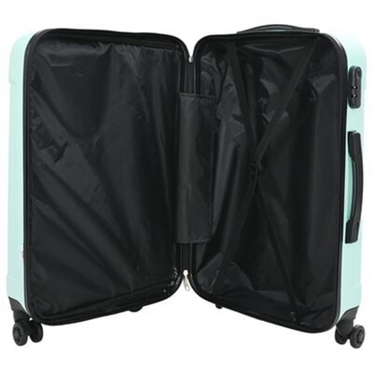 vidaXL Suitcase with Lock 3 pcs Mint green 50 x 31 x 78 cm ABS Plastic