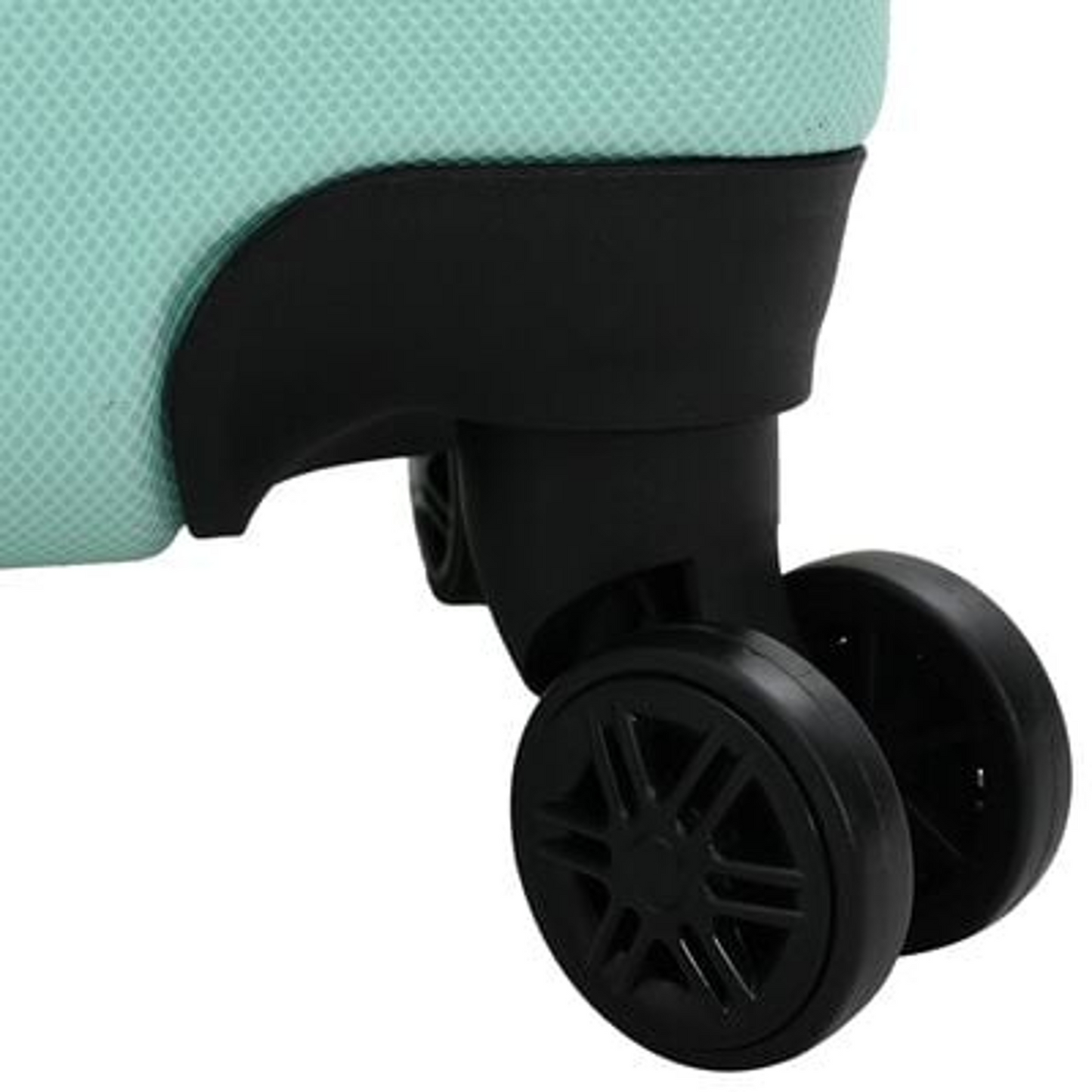 vidaXL Suitcase with Lock 3 pcs Mint green 50 x 31 x 78 cm ABS Plastic