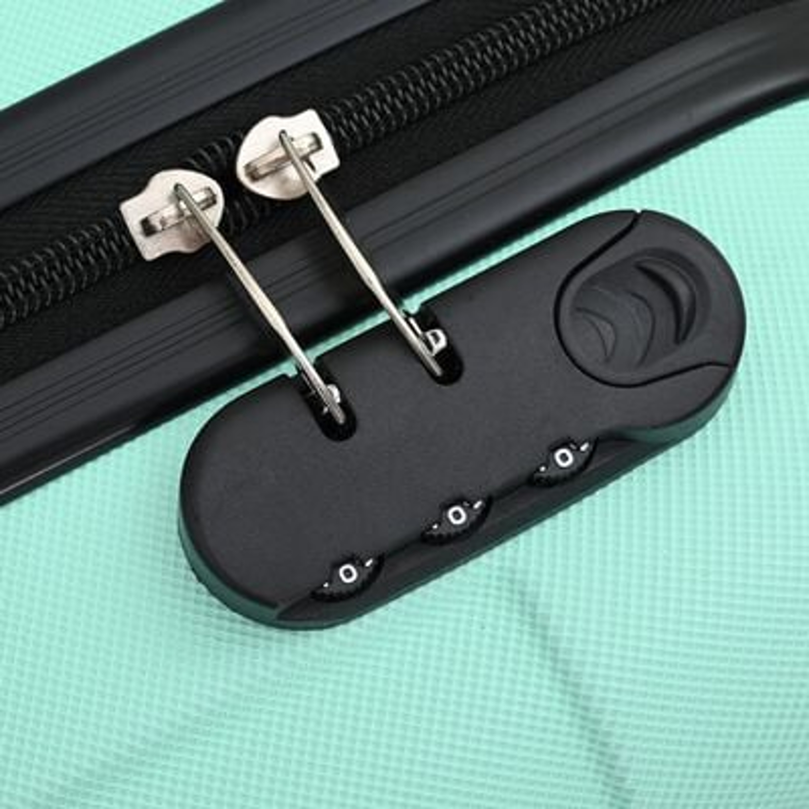 vidaXL Suitcase with Lock 3 pcs Mint green 50 x 31 x 78 cm ABS Plastic