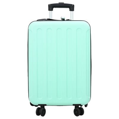vidaXL Suitcase Folding Mint Green - Durable 34 x 23 x 55.5 cm ABS Plastic Travel Luggage