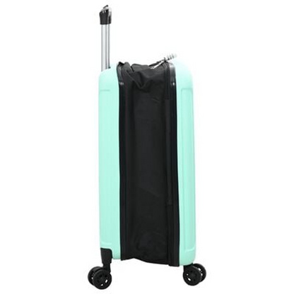 vidaXL Suitcase Folding Mint Green - Durable 34 x 23 x 55.5 cm ABS Plastic Travel Luggage