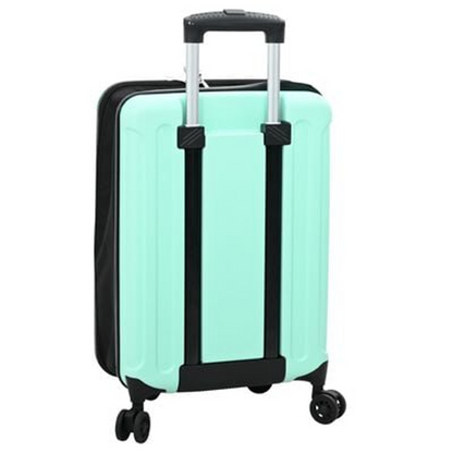 vidaXL Suitcase Folding Mint Green - Durable 34 x 23 x 55.5 cm ABS Plastic Travel Luggage