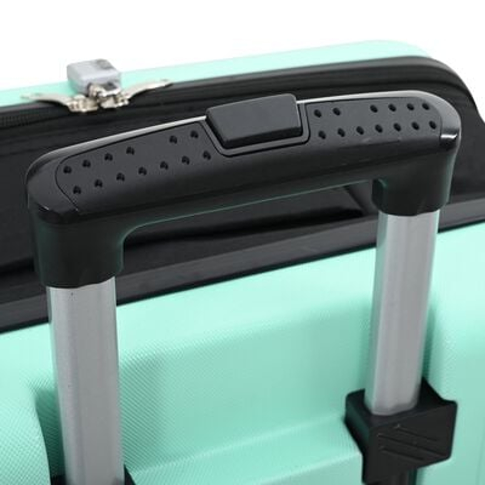 vidaXL Suitcase Folding Mint Green - Durable 34 x 23 x 55.5 cm ABS Plastic Travel Luggage