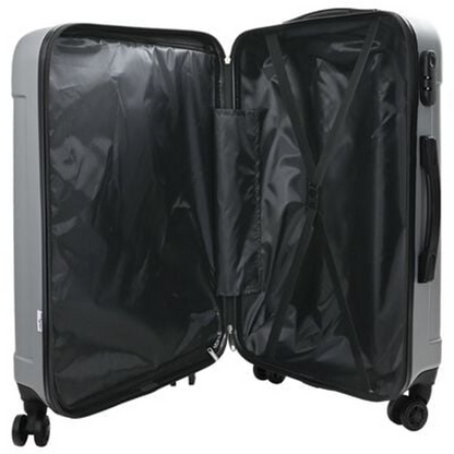 vidaXL Suitcase with Lock 3 pcs Silver 50 x 31 x 78 cm ABS Plastic