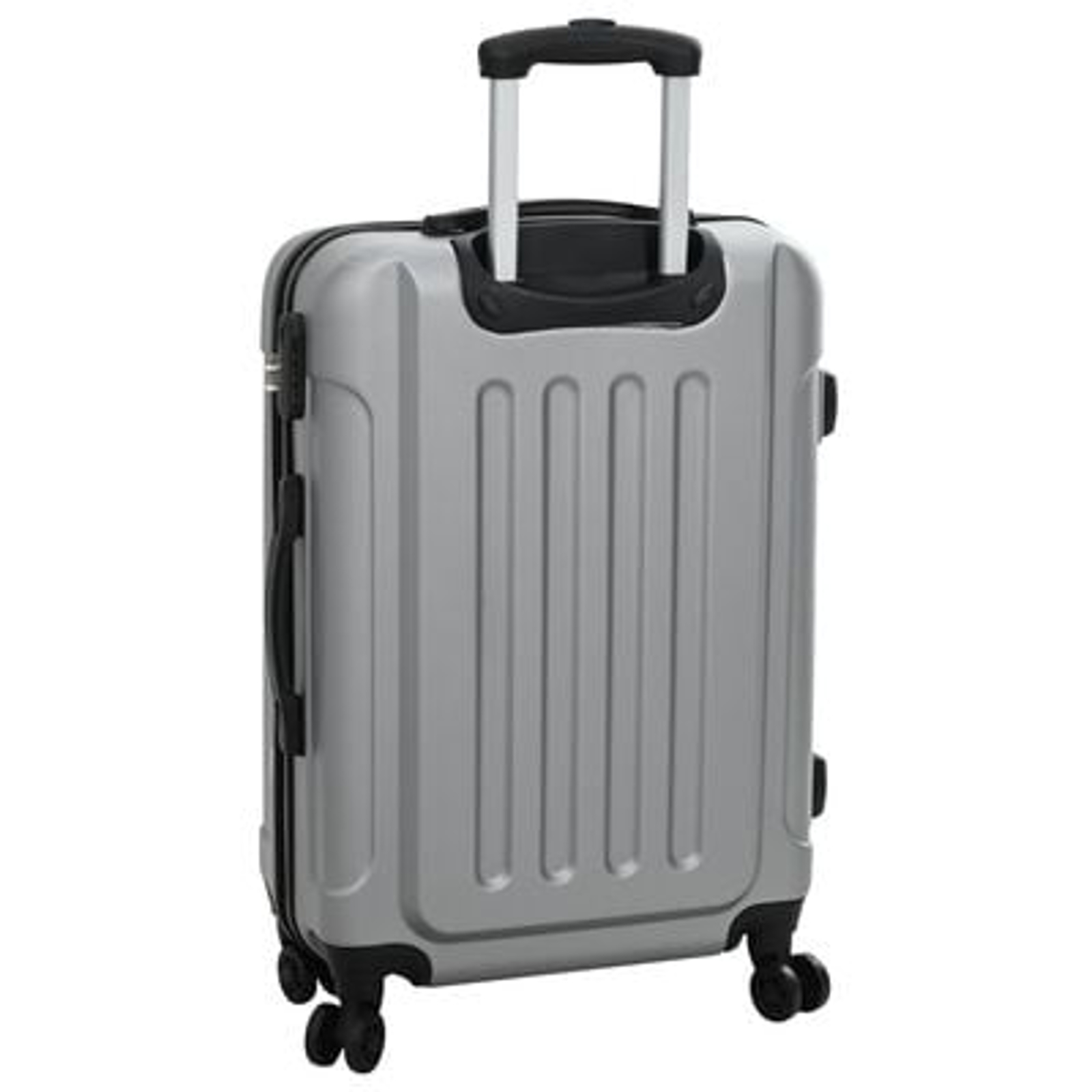 vidaXL Suitcase with Lock 3 pcs Silver 50 x 31 x 78 cm ABS Plastic