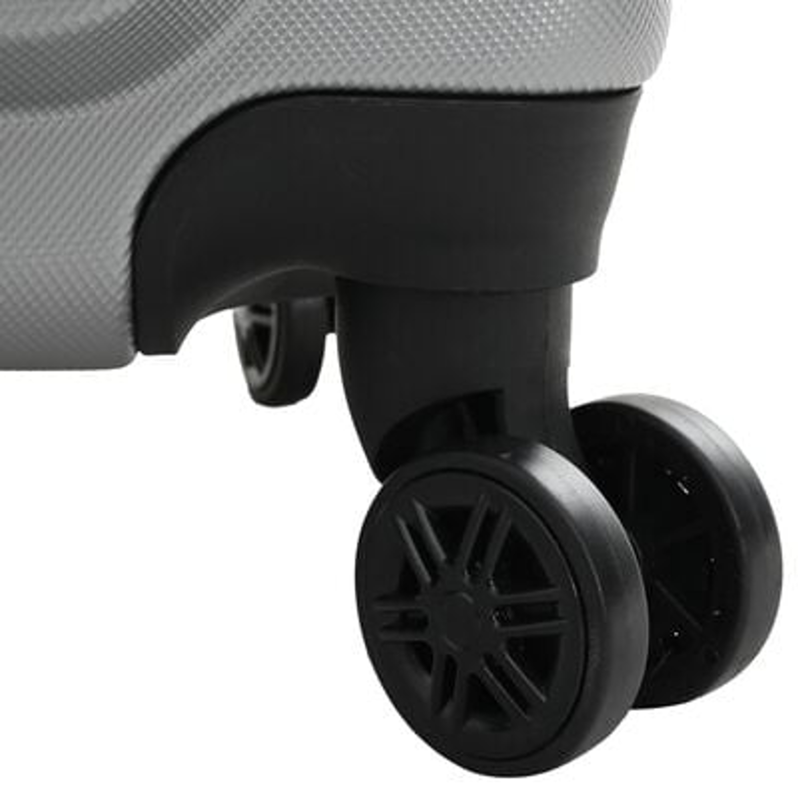 vidaXL Suitcase with Lock 3 pcs Silver 50 x 31 x 78 cm ABS Plastic