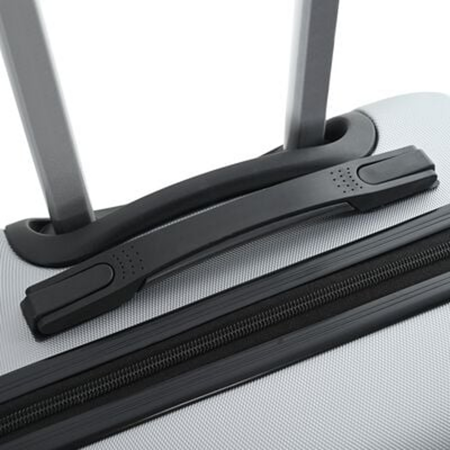 vidaXL Suitcase with Lock 3 pcs Silver 50 x 31 x 78 cm ABS Plastic