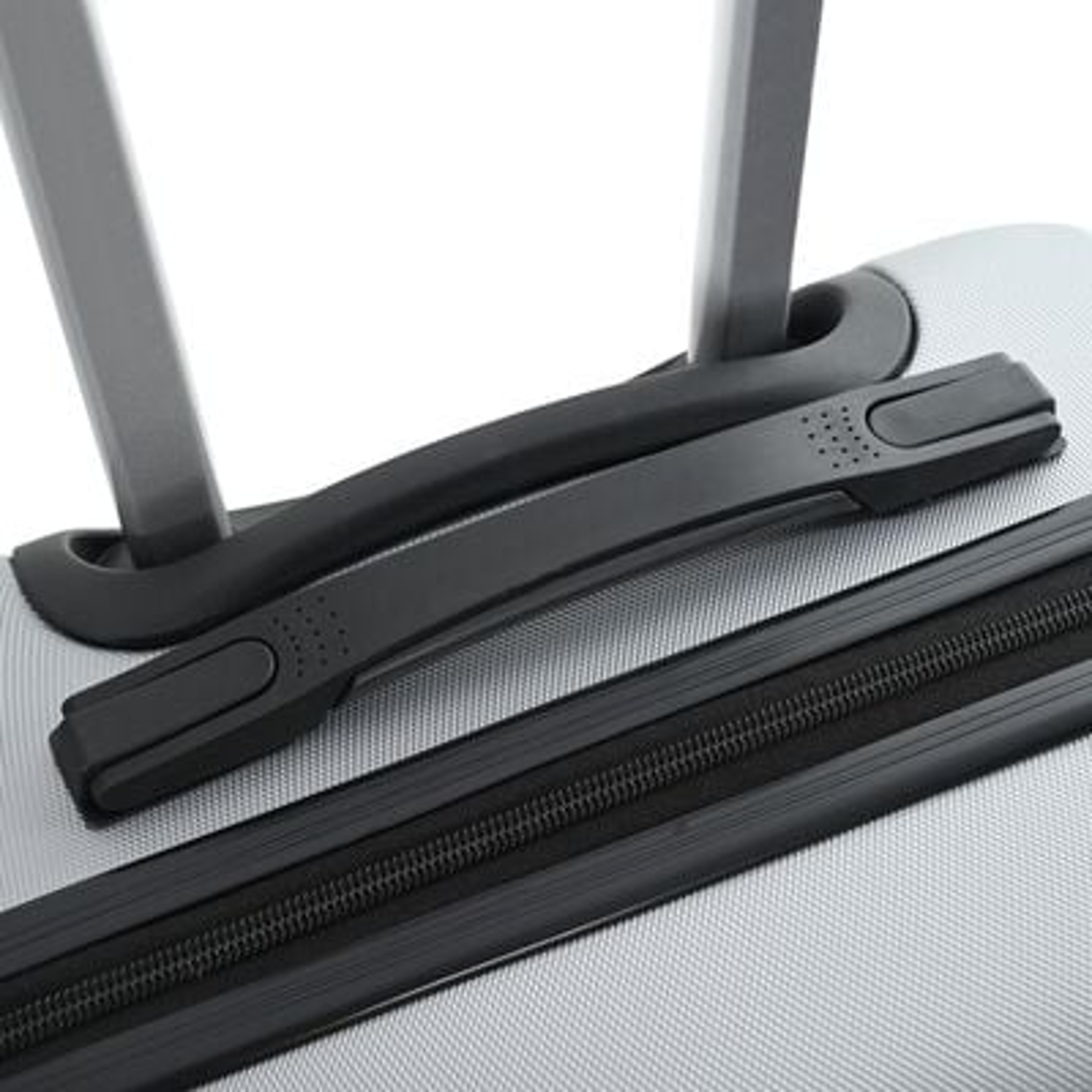 vidaXL Suitcase with Lock 3 pcs Silver 50 x 31 x 78 cm ABS Plastic