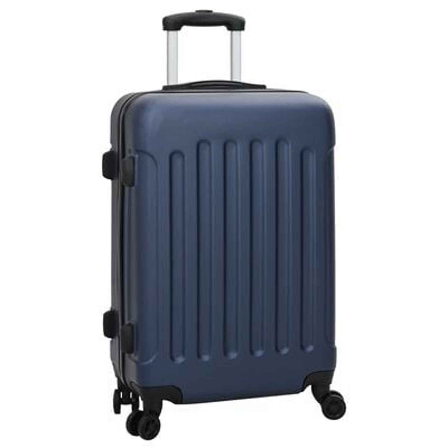 vidaXL Suitcase with Lock 3 pcs Dark Blue 50 x 31 x 78 cm ABS Plastic