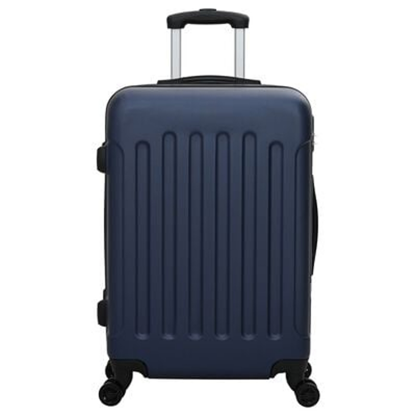 vidaXL Suitcase with Lock 3 pcs Dark Blue 50 x 31 x 78 cm ABS Plastic
