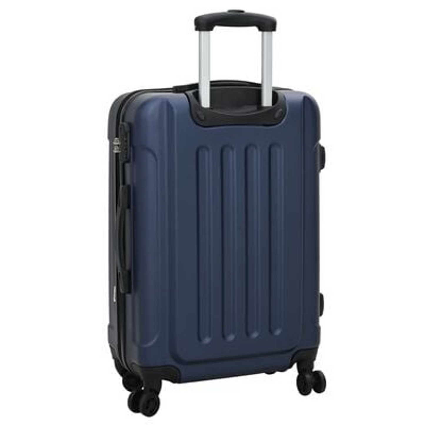 vidaXL Suitcase with Lock 3 pcs Dark Blue 50 x 31 x 78 cm ABS Plastic