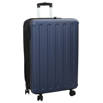 vidaXL Suitcase Folding Dark blue 50 x 30 x 76 cm ABS Plastic