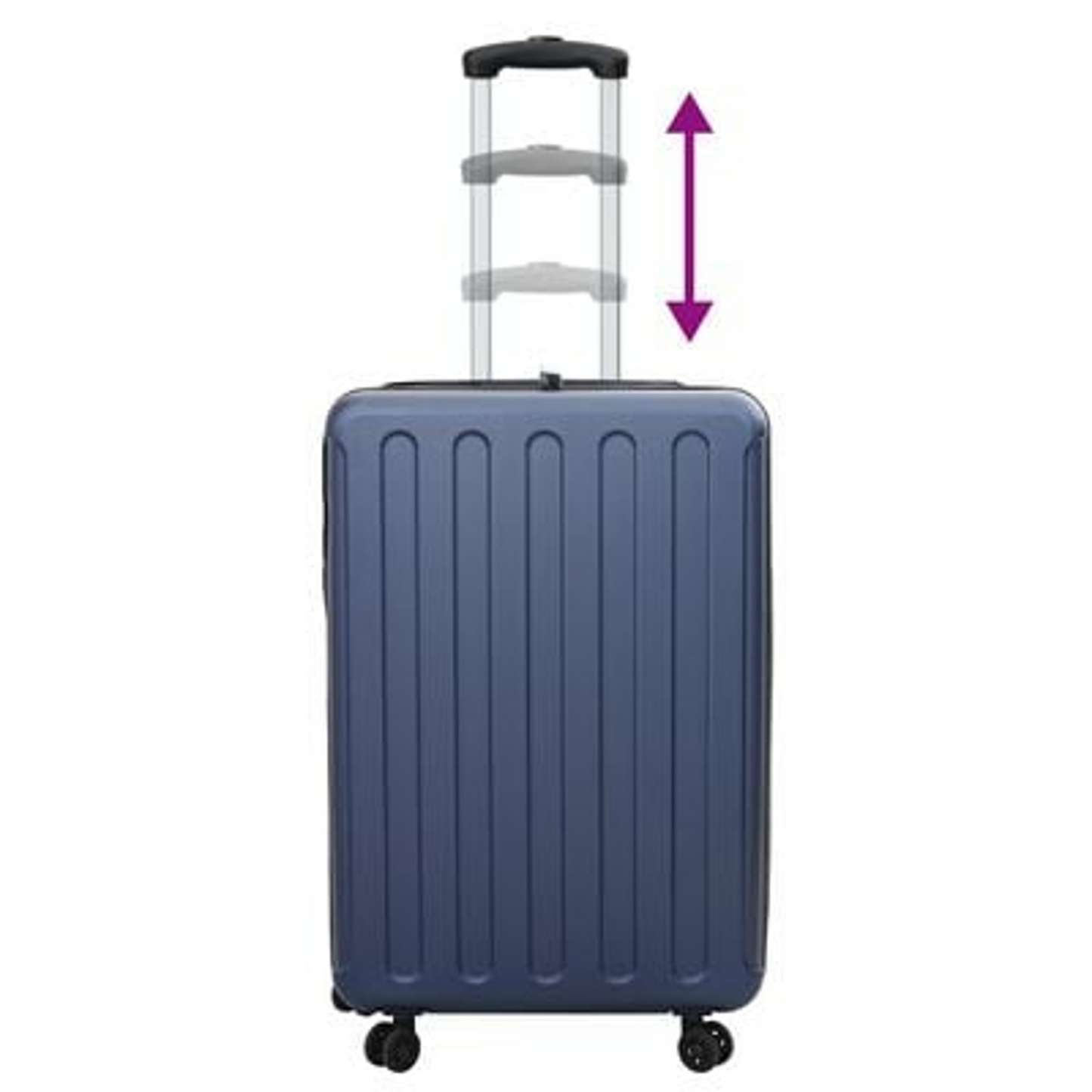 vidaXL Suitcase Folding Dark blue 50 x 30 x 76 cm ABS Plastic