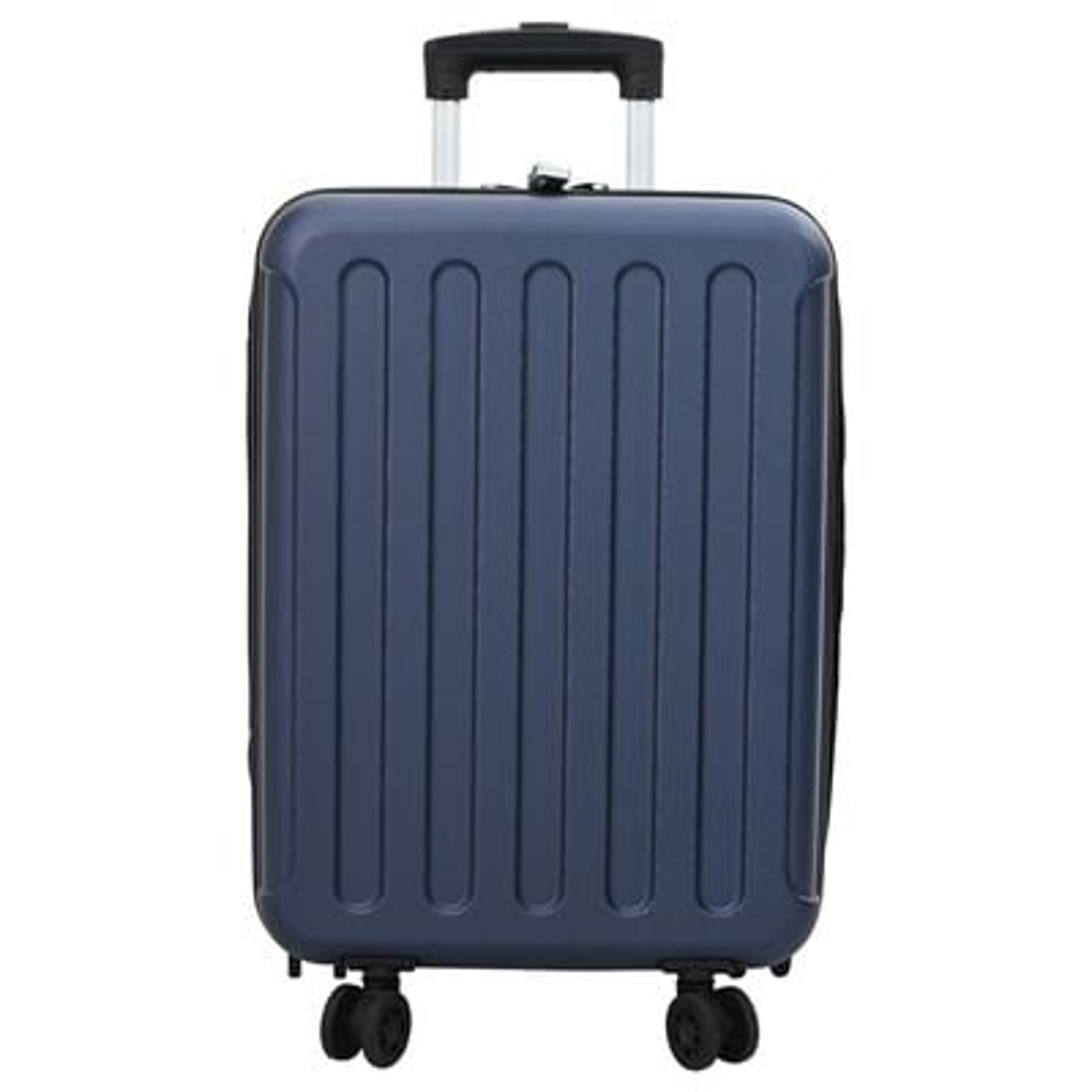 vidaXL Dark Blue Suitcase Folding 34 x 23 x 55.5 cm | ABS Plastic Travel Luggage